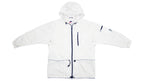 Vintage Retro Nike - White Hooded Windbreaker 1990s Large