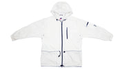 Vintage Retro Nike - White Hooded Windbreaker 1990s Large