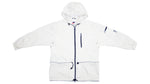 Vintage Retro Nike - White Hooded Windbreaker 1990s Large