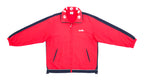 Ellesse - Red Colorblock Spell-Out Windbreaker 1990s Large Vintage Retro