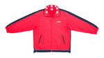 Ellesse - Red Colorblock Spell-Out Windbreaker 1990s Large Vintage Retro