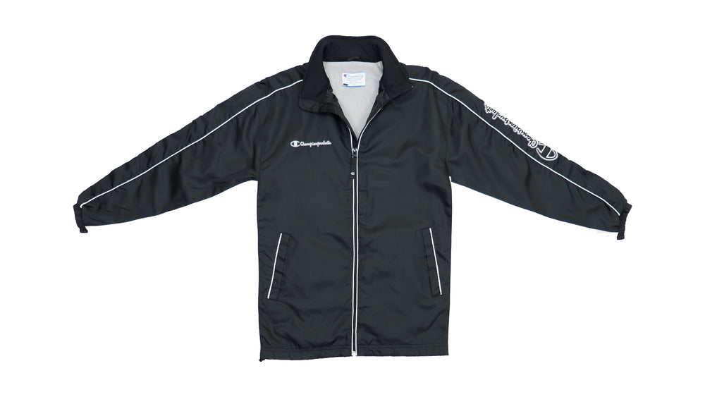Champion - Black Windbreaker 1990s 160 (Small)