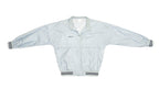 Adidas - Silver Zip Up Windbreaker 1990s Large Vintage Retro