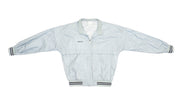 Adidas - Silver Zip Up Windbreaker 1990s Large Vintage Retro