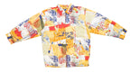 Lee - Reversible Yellow and Patterned Hooded Jacket 1990s Large Vintage Retro