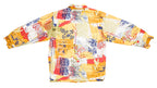 Lee - Reversible Yellow and Patterned Hooded Jacket 1990s Large Vintage Retro