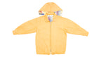 Lee - Reversible Yellow and Patterned Hooded Jacket 1990s Large Vintage Retro