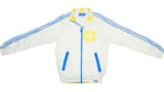 Adidas - White with Blue Skateboard Windbreaker 2000s Medium