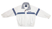 Roots Canada - Light Grey  Spell-Out Jacket 1990s Large Vintage Retro