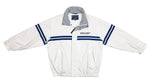 Roots Canada - Light Grey  Spell-Out Jacket 1990s Large Vintage Retro