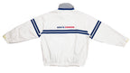 Roots Canada - Light Grey  Spell-Out Jacket 1990s Large Vintage Retro