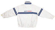 Roots Canada - Light Grey  Spell-Out Jacket 1990s Large Vintage Retro