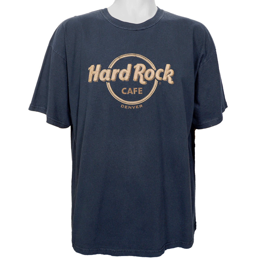 Vintage - Black Hard Rock Cafe - Denver T-Shirt 1990s Large Vintage Retro