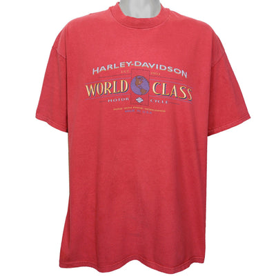 Harley Davidson - World Class Motorcycle / Myrtle Beach, South Carolina T-Shirt 1990s X-Large
