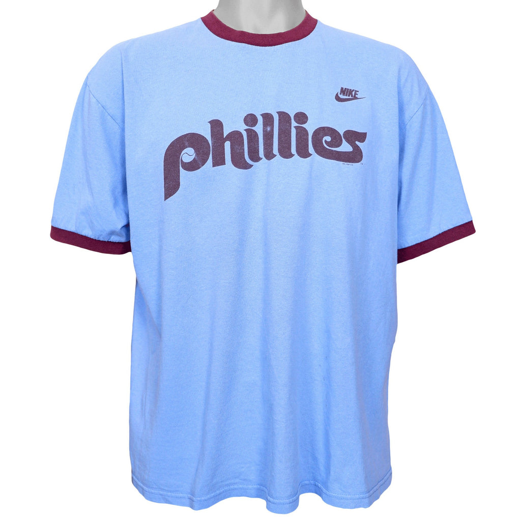 Nike -  Philadelphia Phillies T-Shirt 1990s Large Vintage Retro Baseball
