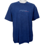 Tommy Hilfiger - Blue Spell-Out T-Shirt X-Large Vintage Retro