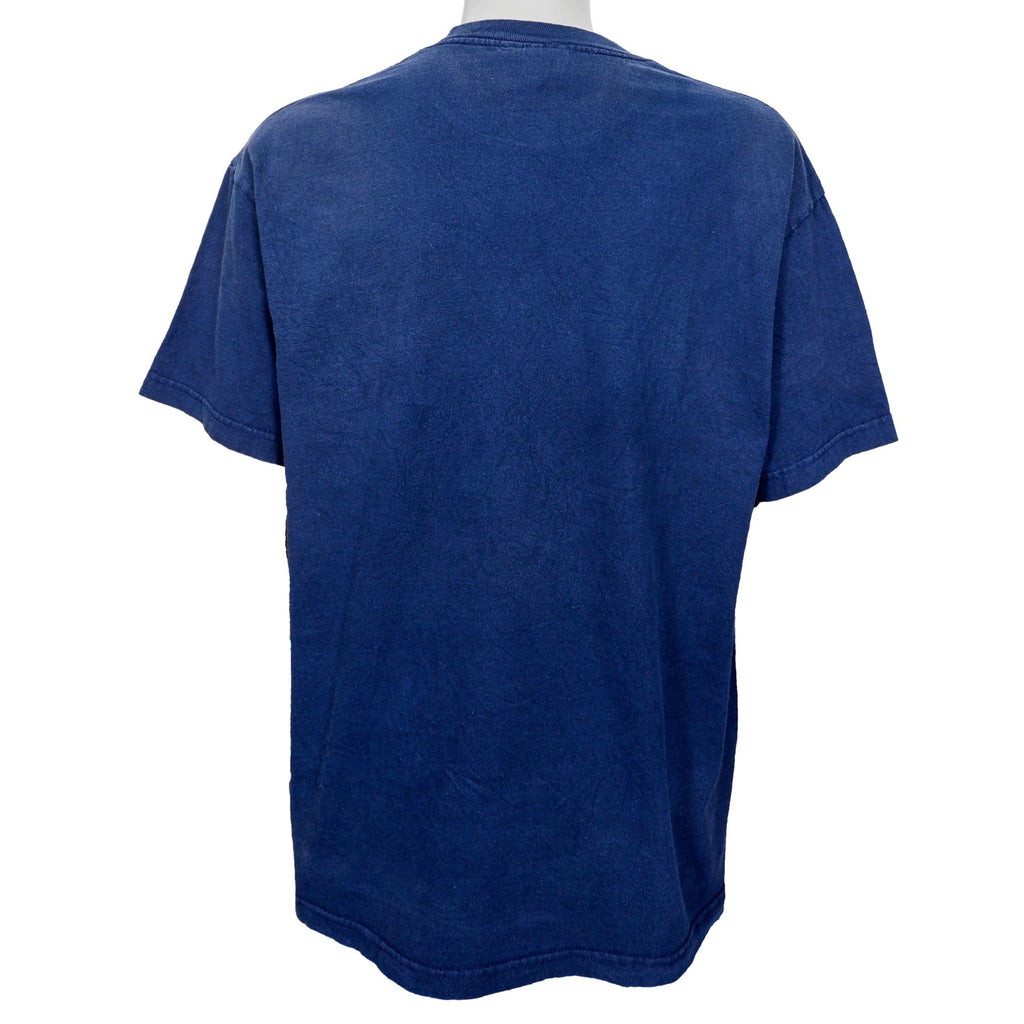 Tommy Hilfiger - Blue Spell-Out T-Shirt X-Large Vintage Retro