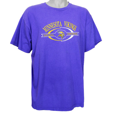 NFL (Logo Athletic) - Minnesota Vikings T-Shirt 1990s X-Large