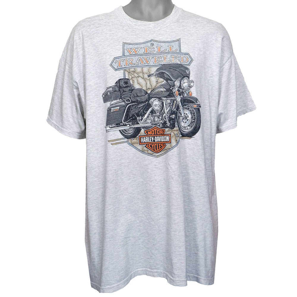 Harley Davidson - Grey Conrads City of Blues T-Shirt 1990s X-Large Vintage Retro