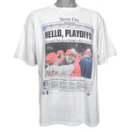 MLB - Rangers, Their First Division Title - The Dallas Morning News T-Shirt 1996 Large Vintage Retro Baseball