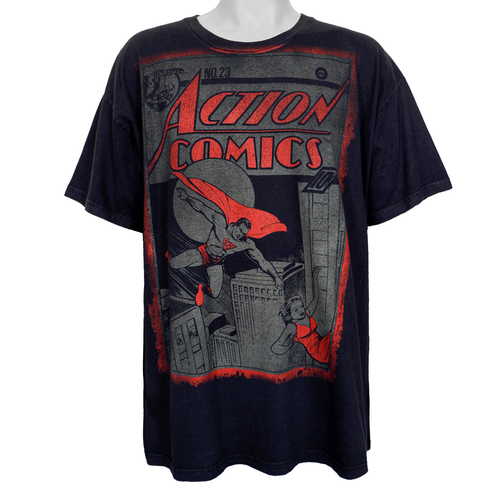 Superman Action Comics, Superman No. 23 T-Shirt 1990s in black