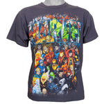 Marvel - Grey Super heroes Printed T-Shirt Medium Vintage Retro