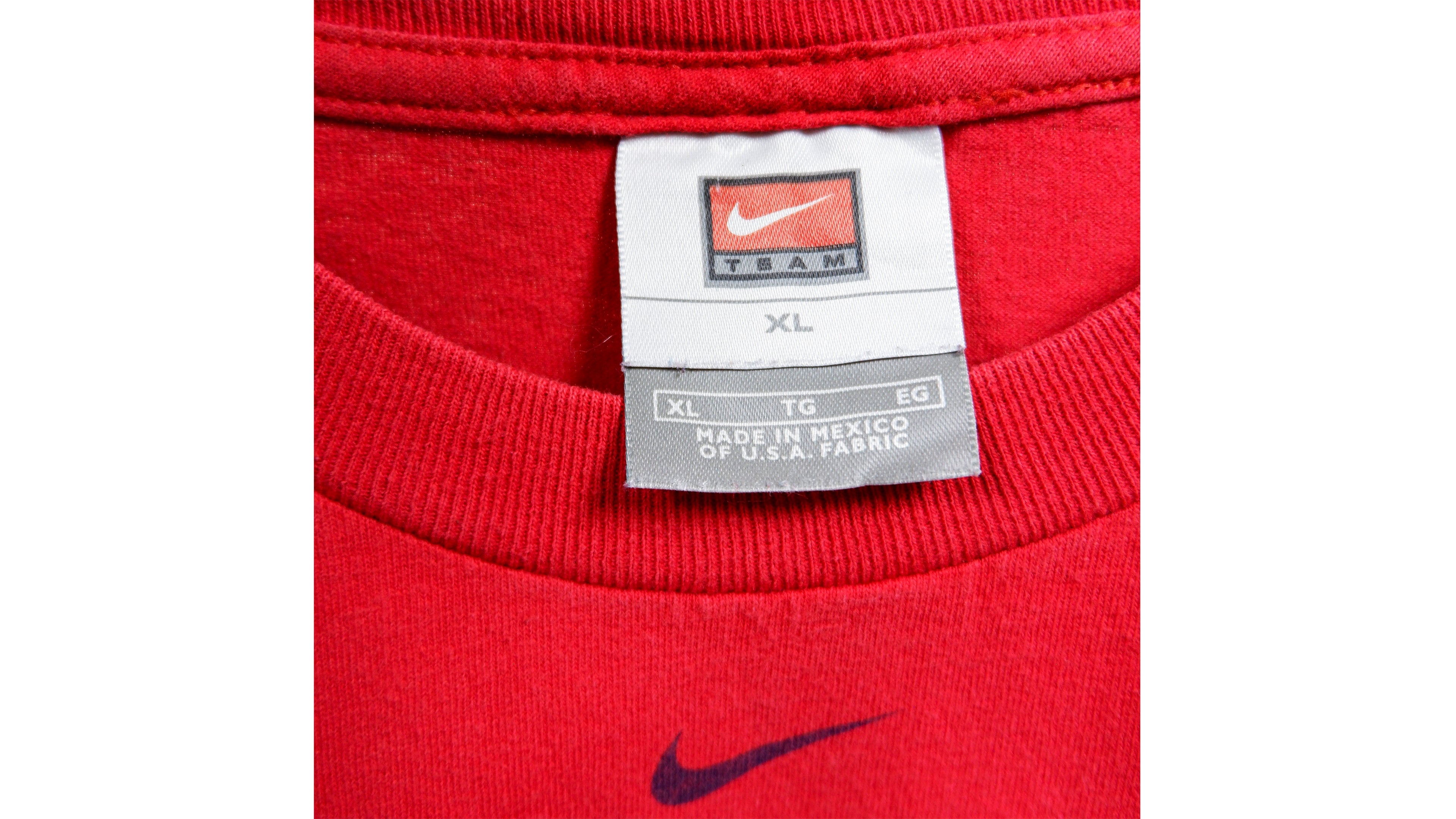 Nike - Anaheim Angels Spell-Out Long Sleeved Shirt 1990s Large Vintage Retro MLB Baseball