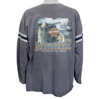 Harley Davidson - Grey Waterford City, Ireland Spell-Out Long Sleeved Shirt 1990s Large Vintage Retro
