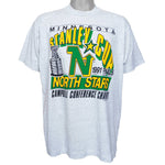 NFL (Trench) - Minnesota Stanley Cup Finals T-Shirt 1991 Large Vintage Retro Football