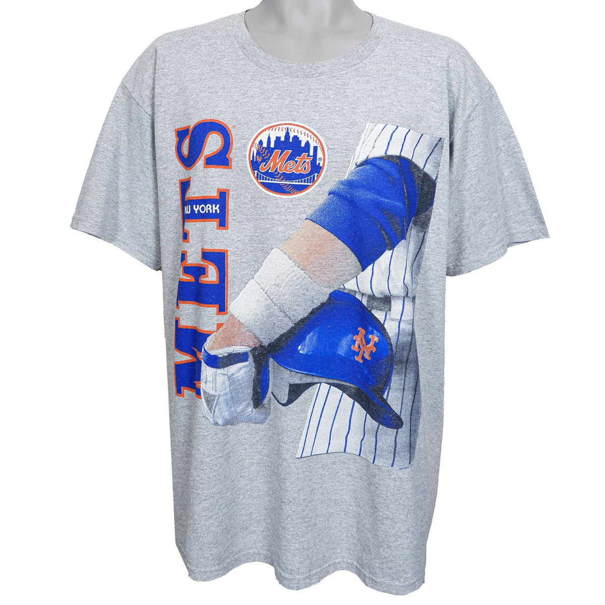 MLB (Lee) - New York Mets T-Shirt 1990s X-Large Vintage Retro Baseball