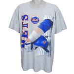 MLB (Lee) - New York Mets T-Shirt 1990s X-Large Vintage Retro Baseball