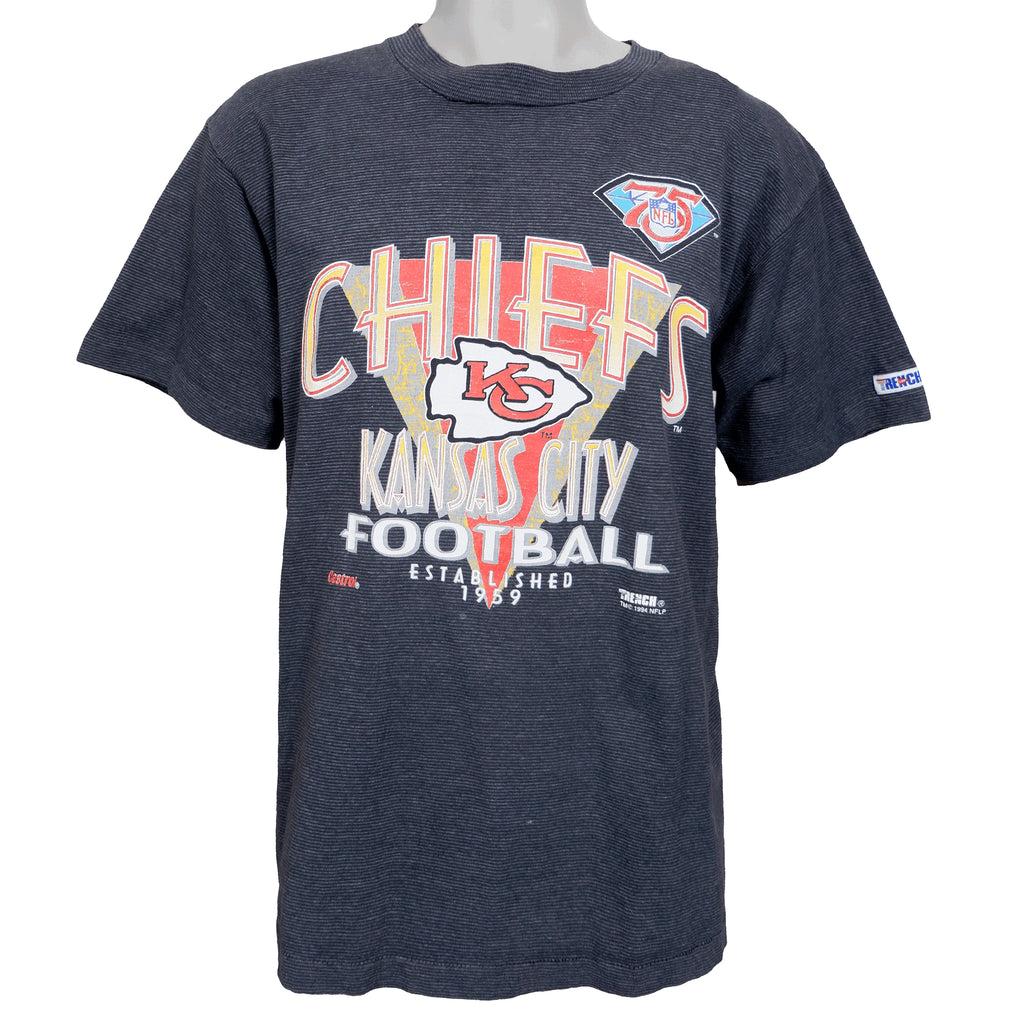 NFL (Trench) - Kansas City Chiefs T-Shirt 1994 Large Vintage Retro Football