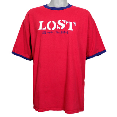 Vintage (Delta) - Red  Lost But Now I Am Found T-Shirt 1990s X-Large