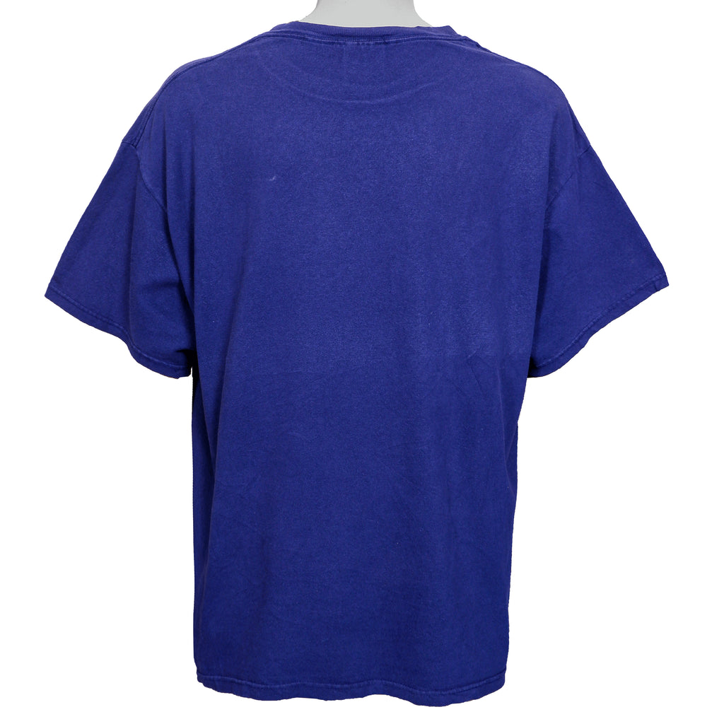 Nike - Blue Classic T-Shirt 1990s X-Large Vintage Retro
