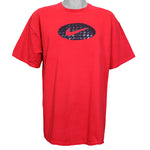 Nike - Red Big Logo T-Shirt 1990s X-Large Vintage Retro