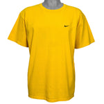 Nike - Yellow Classic T-Shirt 1990s Large Vintage Retro