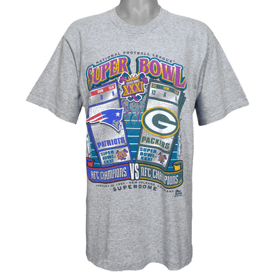 NFL (Pro Player) - Patriots VS Packers, Super Bowl XXXI T-Shirt 1997 Large