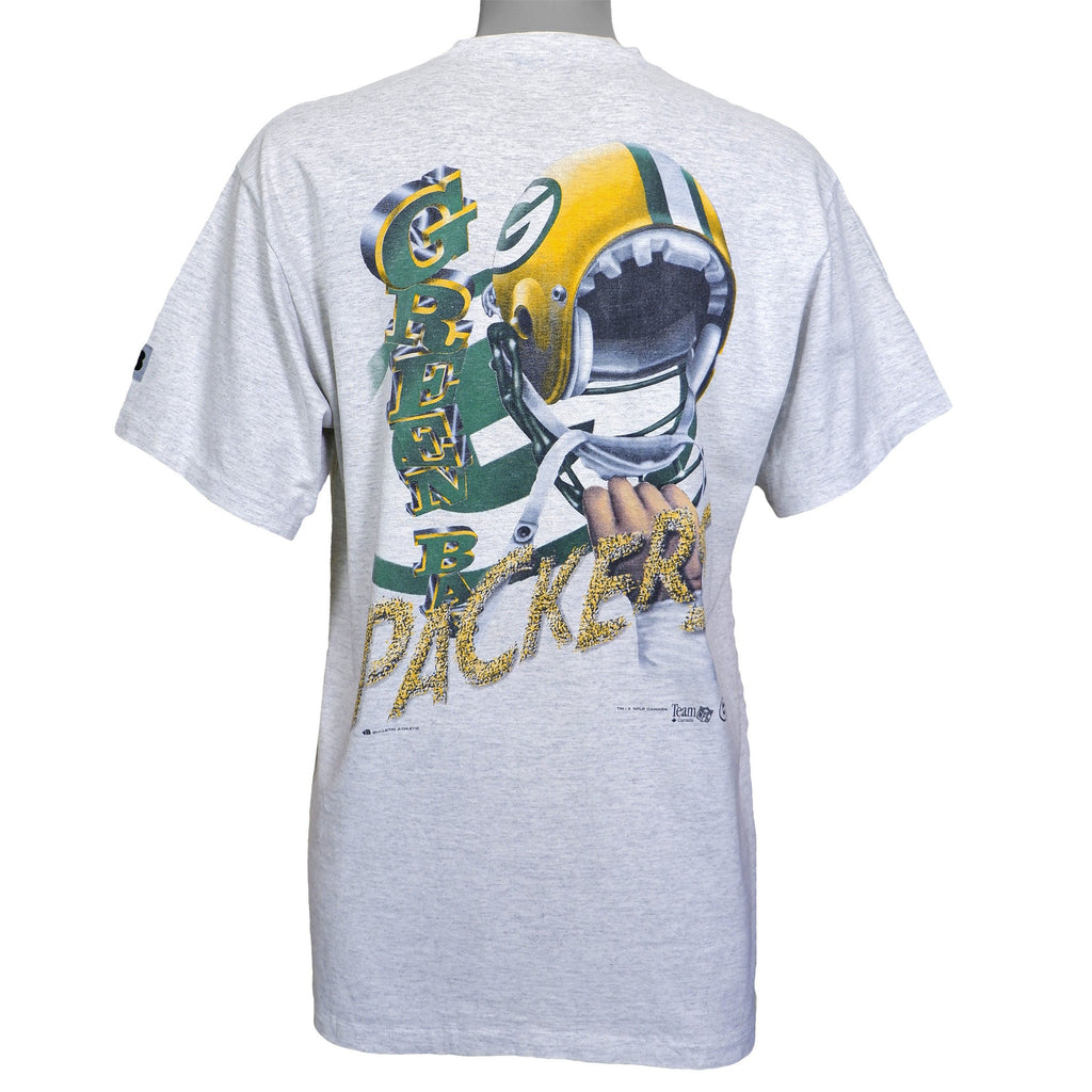NFL (Bullentin Athletic) - Green Bay Packers T-Shirt 1990s Medium Vintage Retro Football
