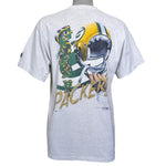 NFL (Bullentin Athletic) - Green Bay Packers T-Shirt 1990s Medium Vintage Retro Football