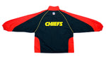 Reebok - Kansas City Chiefs 1/4 Zip Pullover 1990s Large Vintage Retro NFL Football