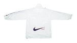 Nike - White Big Logo Windbreaker 1990s Medium Vintage Retro 