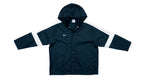 Nike - Black & White Basketball Hooded Windbreaker 1990s Medium Vintage Retro 