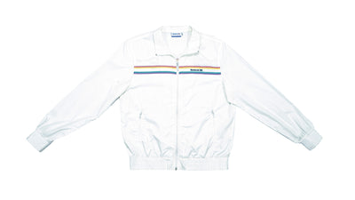 Reebok - White Windbreaker 1990s Medium