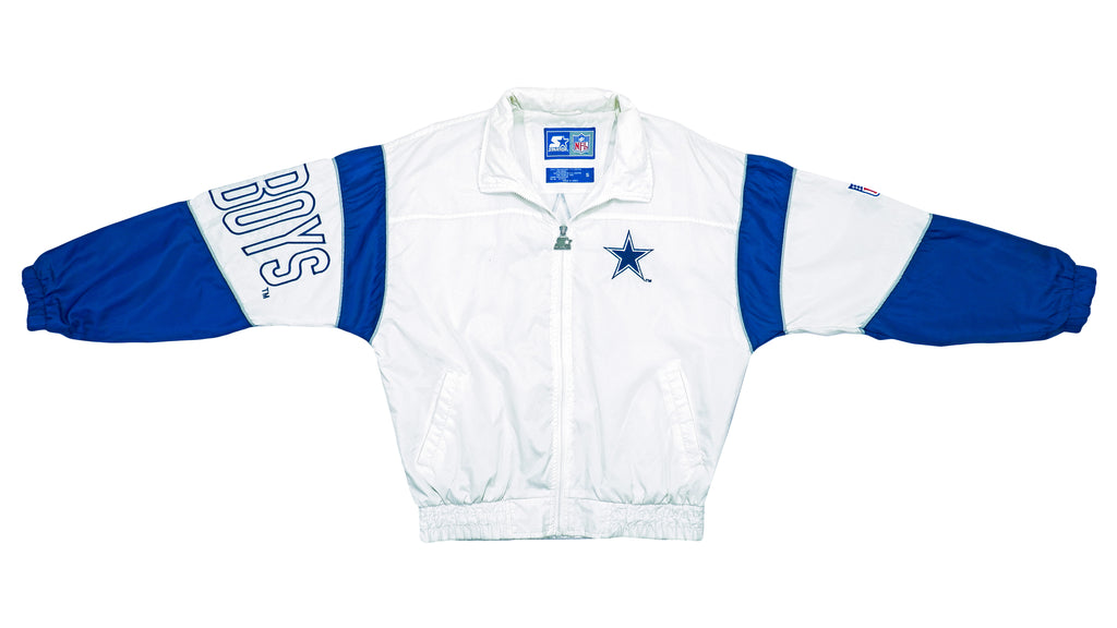 Starter - Dallas Cowboys Windbreaker 1990s Medium Vintage Retro NFL Football 