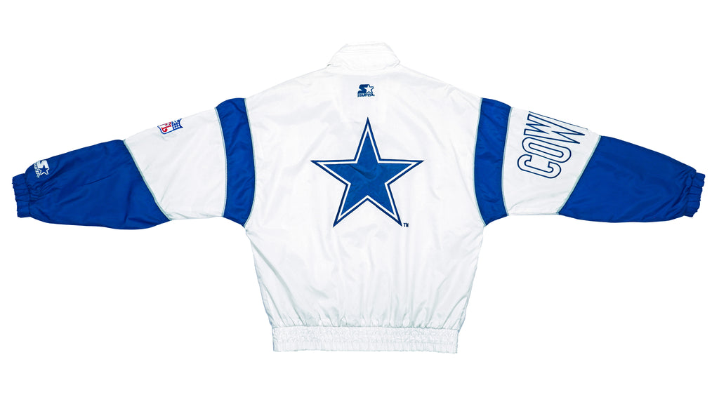 Starter - Dallas Cowboys Windbreaker 1990s Medium Vintage Retro NFL Football 