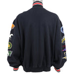 Vintage (Waves Sportswear) - CFL Football Logos Spell-Out Sweatshirt 1990s X-Large Vintage Retro Football