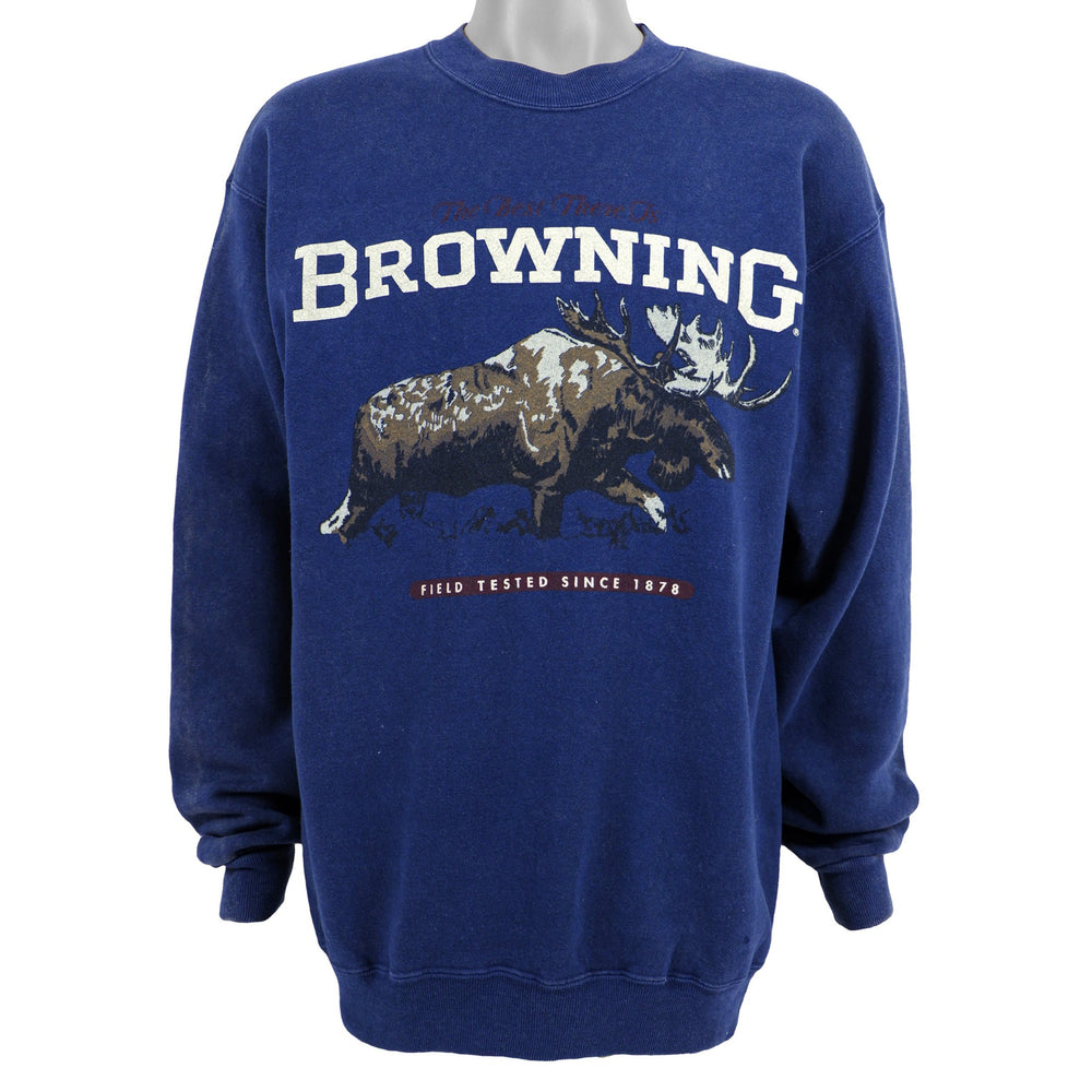 Vintage - Browning Big Spell-Out Sweatshirt 1990s Large Vintage Retro