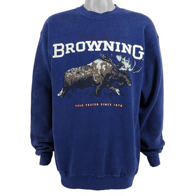 Vintage - The Best There Is, Browning Big Spell-Out Crew Neck Sweatshirt 1990s Large