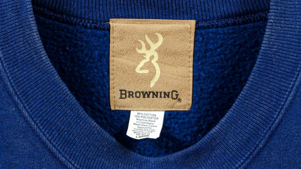 Vintage - Browning Big Spell-Out Sweatshirt 1990s Large Vintage Retro