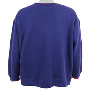 Vintage - Blue Coca-Cola Spell-Out Crew Neck Sweatshirt 1990s Large Vintage Retro